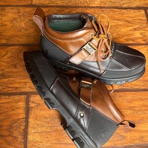 Polo by Ralph Lauren Brown and Black Duck Boots